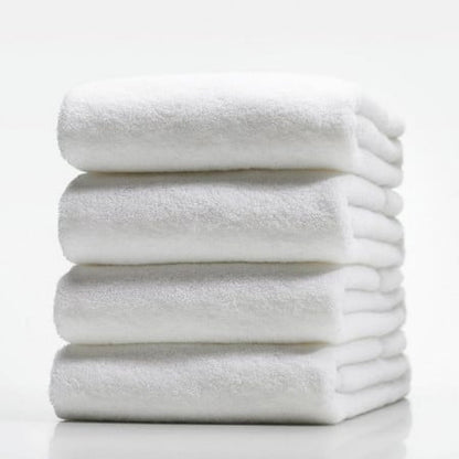 Set 6 Prosoape Hotel , Clasic fără bordură,  100% Bumbac 550gsm, ALB, PPH23