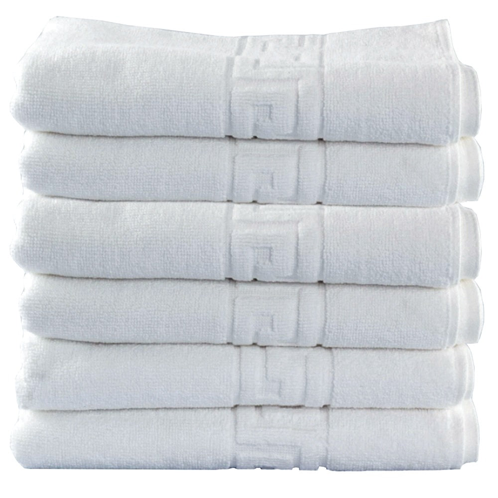 Set 8 Prosoape Hotel, 100% Bumbac 550gsm , Greek Border, ALB, PPH13