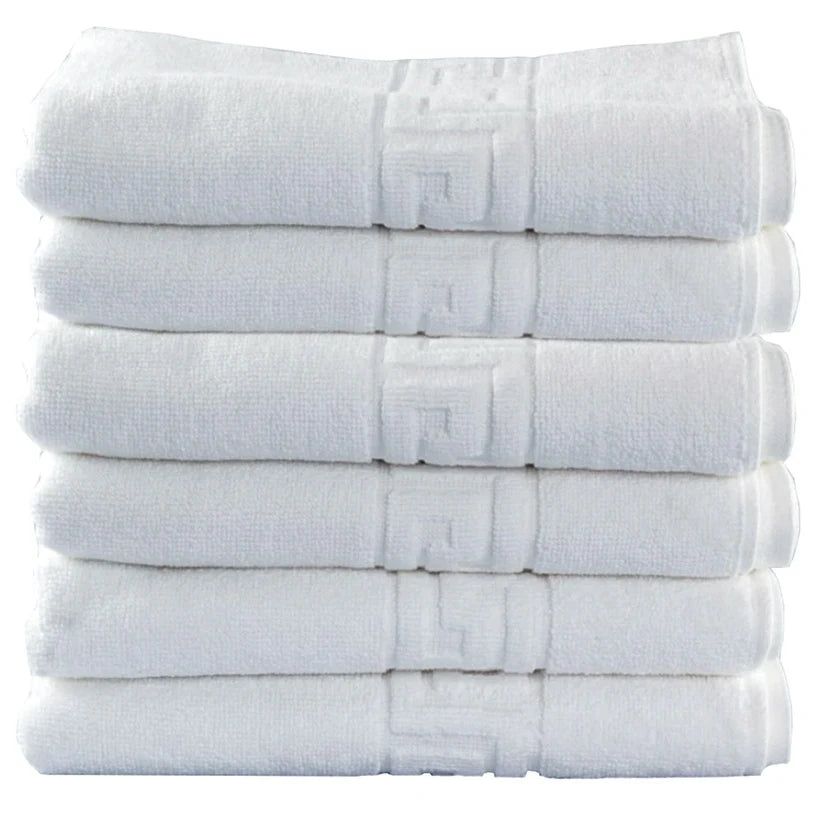Set 8 Prosoape Hotel, 100% Bumbac 620gsm , Greek Border, ALB, PH603