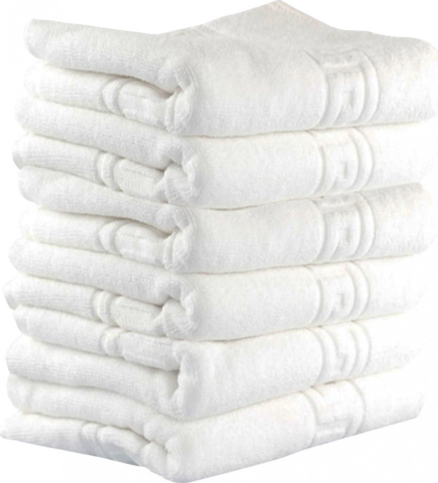 Set 100 Prosoape Hotel , 100% Bumbac 550gsm , Greek Border, ALB, PPH17