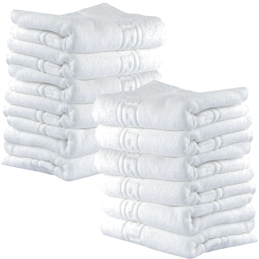 Set 100 Prosoape Hotel , 100% Bumbac 550gsm , Greek Border, ALB, PPH17